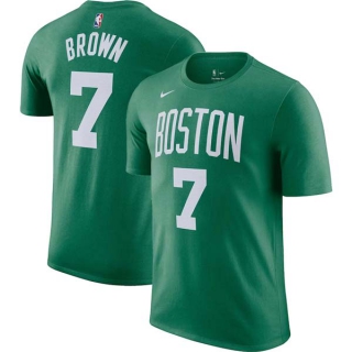 Men's NBA Boston Celtics Nike #7 Jaylen Brown Kelly Green Icon Name & Number T-Shirt