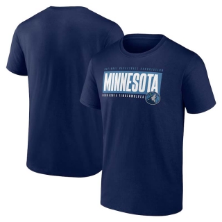 Men's NBA Minnesota Timberwolves Fanatics Navy Box Out T-Shirt