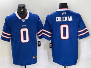 Men's NFL Buffalo Bills #0 Keon Coleman Blue 2024 Draft Vapor Untouchable Limited Football Stitched Jersey