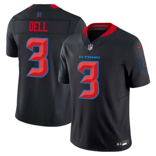 Men's NFL Houston Texans #3 Tank Dell Navy 2024 2nd Alternate F.U.S.E Vapor Football Stitched Jersey