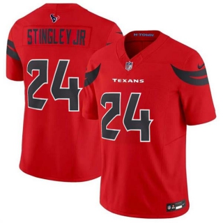 Men's NFL Houston Texans #24 Derek Stingley Jr. Red Nike 2024 Alternate F.U.S.E Vapor Football Stitched Jersey