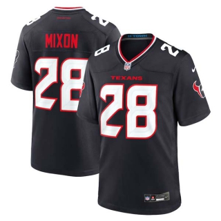 Men's NFL Houston Texans #28 Joe Mixon Navy Nike 2024 Vapor F.U.S.E. Limited Football Stitched Jersey