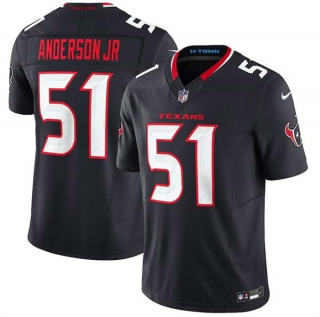 Men's NFL Houston Texans #51 Will Anderson Jr. Navy Nike 2024 Vapor F.U.S.E. Limited Football Stitched Jersey