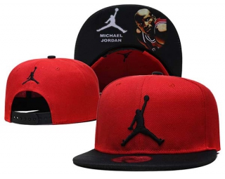 Wholesale Air Jordan Brand Red Black Embroidered Snapback Hats 6017