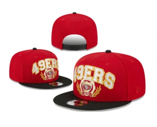 NFL San Francisco 49ers New Era Red Black Team Establish 9FIFTY Snapback Hat 6064