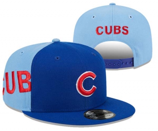 MLB Chicago Cubs New Era Royal Light Blue Gameday Sideswipe 9FIFTY Snapback Hat 3021