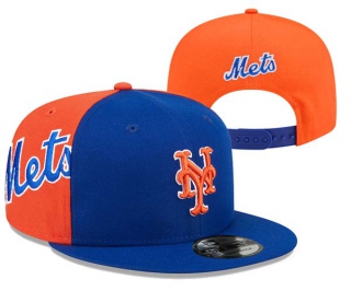 MLB New York Mets New Era Royal Orange Gameday Sideswipe 9FIFTY Snapback Hat 3018