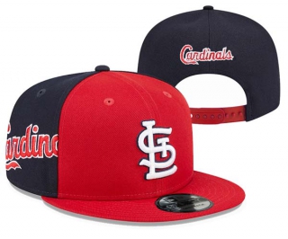 MLB St. Louis Cardinals New Era Red Navy Gameday Sideswipe 9FIFTY Snapback Hat 3028