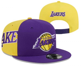 NBA Los Angeles Lakers New Era Purple Gold Gameday Sideswipe 9FIFTY Snapback Hat 3109