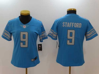 Women's NFL Detroit Lions #9 Matthew Stafford Blue Vapor Untouchable Limited Stitched Jersey