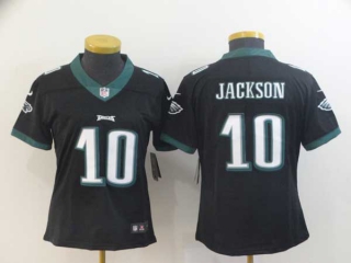 Women's NFL Philadelphia Eagles 10 Desean Jackson Black Vapor Untouchable Limited Stitched Jersey