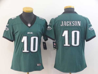 Women's NFL Philadelphia Eagles 10 Desean Jackson Dark Green Vapor Untouchable Limited Stitched Jersey