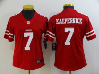 Women's NFL San Francisco 49ers #7 Colin Kaepernick Red Vapor Untouchable Limited Stitched Jersey