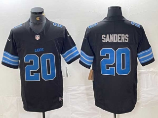 Men's NFL Detroit Lions #20 Barry Sanders Black 2024 F.U.S.E. Vapor Limited Nike Stitched Jersey