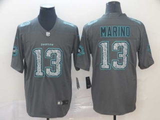 Men's NFL Miami Dolphins #13 Dan Marino Gray Static Stitched Vapor Untouchable Limited Jersey