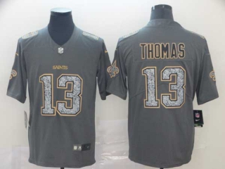 Men's NFL New Orleans Saints #13 Michael Thomas Gray Static Stitched Vapor Untouchable Limited Jersey