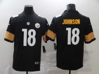 Men's NFL Pittsburgh Steelers #18 Diontae Johnson Black Alternate Vapor Untouchable Limited Jersey