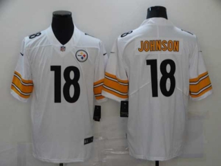 Men's NFL Pittsburgh Steelers #18 Diontae Johnson White Vapor Untouchable Stitched Nike Limited Jersey