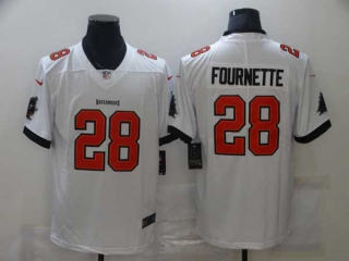 Men's NFL Tampa Bay Buccaneers #28 Leonard Fournette White Vapor Untouchable Limited Stitched Jersey