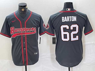 Men's NFL Tampa Bay Buccaneers #62 Graham Barton Gray Cool Base Baseball Nike Stitched Jersey