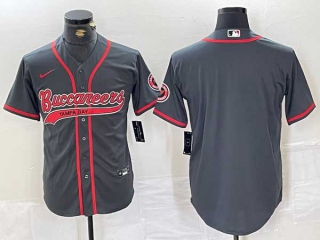 Men's NFL Tampa Bay Buccaneers Blank Gray Cool Base Stitched Nike Baseball Jersey