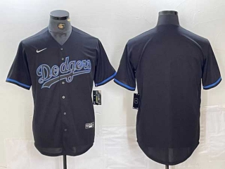Men's MLB Los Angeles Dodgers Blank Lights Out Black Fashion Stitched Cool Base Nike Jersey