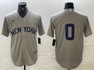 Men's MLB New York Yankees #0 Marcus Stroman Grey Field of Dreams Cool Base Stitched Baseball Jersey