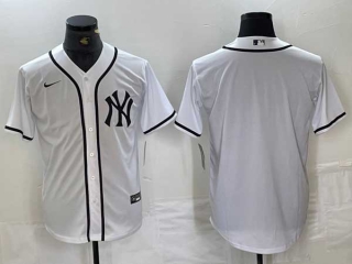 Men's MLB New York Yankees Blank White Fashion Cool Base Stitched Nike Baseball Jersey