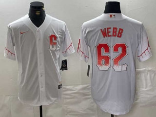 Men's MLB San Francisco Giants #62 Logan Webb White City Connect Stitched Cool Base Nike Jersey