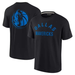 Men's NBA Dallas Mavericks Fanatics Signature Black Elements Super Soft Short Sleeve T-Shirt