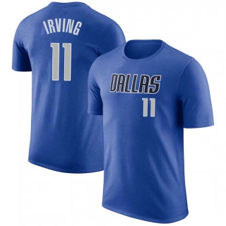 Men's NBA Dallas Mavericks Kyrie Irving Blue Icon 2022-23 Name & Number T-Shirt