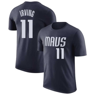 Men's NBA Dallas Mavericks Kyrie Irving Navy 2022-23 Statement Edition Name & Number T-Shirt