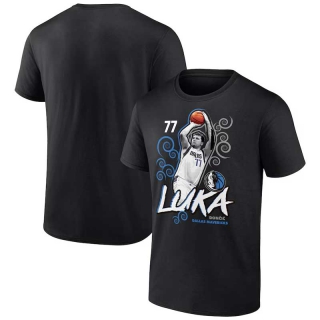 Men's NBA Dallas Mavericks Luka Doncic Fanatics Black Competitor T-Shirt