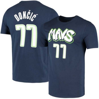 Men's NBA Dallas Mavericks Luka Dončić Navy City Edition T-Shirt