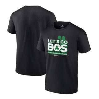 Men's NBA Boston Celtics Fanatics Black 2024 Eastern Conference Champions Layup Drill T-Shirt