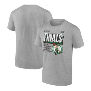 Men's NBA Boston Celtics Fanatics Steel 2024 Eastern Conference Champions Locker Room Post Up Move T-Shirt