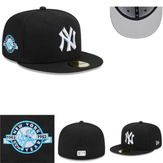 MLB New York Yankees New Era Black Raceway 50th Anniversary Patch 59FIFTY Fitted Hat 0524