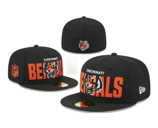 NFL Cincinnati Bengals New Era Black 2023 NFL Draft 59FIFTY Fitted Hat 1101