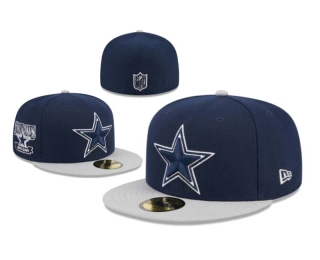 NFL Dallas Cowboys New Era Navy Gray Throwback Hidden 59FIFTY Fitted Hat 1103