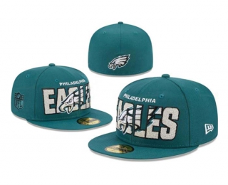 NFL Philadelphia Eagles New Era Midnight Green 2023 NFL Draft 59FIFTY Fitted Hat 1101