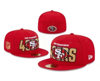 NFL San Francisco 49ers New Era Red 2023 NFL Draft 59FIFTY Fitted Hat 1103