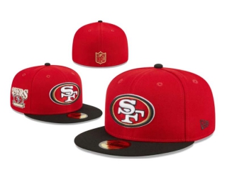 NFL San Francisco 49ers New Era Red Black Throwback Hidden 59FIFTY Fitted Hat 1104