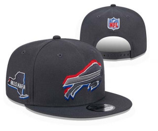 NFL Buffalo Bills New Era Graphite 2024 Draft Bills Mafia Patch 9FIFTY Snapback Cap 3052