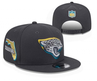 NFL Jacksonville Jaguars New Era Graphite 2024 Draft DUUUVAL Patch 9FIFTY Snapback Cap 3004