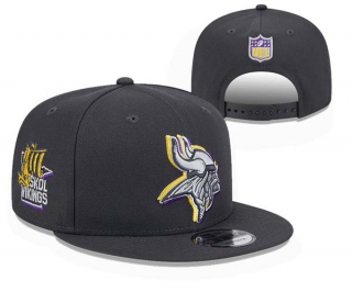 NFL Minnesota Vikings New Era Graphite 2024 Draft Skol Vikings Patch 9FIFTY Snapback Cap 3009