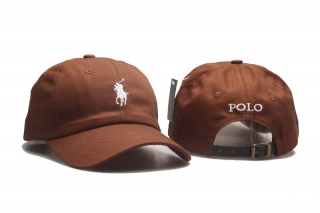 Wholesale Polo Ralph Lauren Curved Brim Embroidered Baseball Adjustable Cap Brown 5003