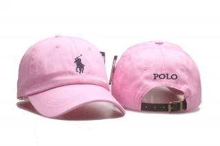 Wholesale Polo Ralph Lauren Curved Brim Embroidered Baseball Adjustable Cap Pink 5005