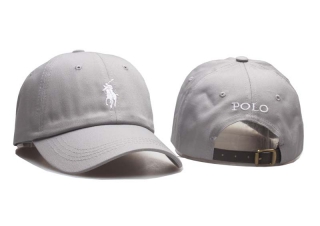 Wholesale Polo Ralph Lauren Curved Brim Embroidered Baseball Adjustable Cap Silver 5006