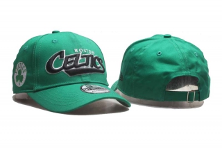 NBA Boston Celtics New Era Kelly Green Curved Brim Throwback 9TWENTY Adjustable Cap 5003