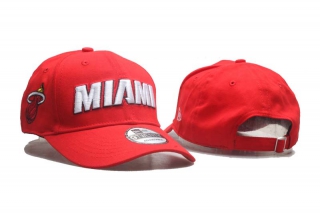 NBA Miami Heat New Era Red Curved Brim Throwback 9TWENTY Adjustable Cap 5002